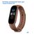  Ремешок силиконовый Great Case Sport для Xiaomi Mi Band 3/4, 250мм, на кнопке, коричневый (9) 