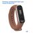  Ремешок силиконовый Great Case Sport для Xiaomi Mi Band 3/4, 250мм, на кнопке, коричневый (9) 