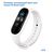  Ремешок силиконовый Great Case Sport для Xiaomi Mi Band 5/6/7, 250мм, на кнопке, белый (14) 