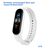  Ремешок силиконовый Great Case Sport для Xiaomi Mi Band 5/6/7, 250мм, на кнопке, белый (14) 