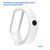  Ремешок силиконовый Great Case Sport для Xiaomi Mi Band 5/6/7, 250мм, на кнопке, белый (14) 