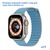  Ремешок кожаный Great Case Leather Loop для Apple Watch 38/40/41 мм, 225мм, на магните, лазурный (17) 
