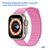  Ремешок кожаный Great Case Leather Loop для Apple Watch 42/44/45/49 мм, 225мм, на магните, розовый (4) 
