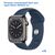  Ремешок силиконовый Great Case Sport для Apple Watch 38/40/41 мм, 225мм, на кнопке, темно-бирюзовый (35) 
