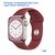  Ремешок силиконовый Great Case Sport для Apple Watch 38/40/41 мм, 225мм, на кнопке, бордовый (36) 