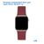  Ремешок силиконовый Great Case Sport для Apple Watch 38/40/41 мм, 225мм, на кнопке, бордовый (36) 