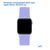  Ремешок силиконовый Great Case Sport для Apple Watch 38/40/41 мм, 225мм, на кнопке, фиалковый (41) 