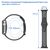  Ремешок силиконовый перфорированный Great Case Sport NK для Apple Watch 38/40/41 мм, 225мм, на кнопке, зеленый+серый (27) 