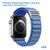  Ремешок нейлоновый Great Case Alpine Loop для Apple Watch 42/44/45/49 мм, 235мм, на застежка, синий+голубой (24) 