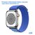  Ремешок нейлоновый Great Case Alpine Loop для Apple Watch 42/44/45/49 мм, 235мм, на застежка, синий+голубой (24) 