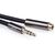  Кабель UGREEN AV118 10594 3.5mm Male to 3.5mm Female Extension Cable 2m Black 