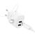  СЗУ 2USB 2.1A для Lightning 8-pin Hoco C141A 1м (White) 