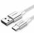  Кабель UGREEN US288 60132 USB-A 2.0 to USB-C Cable Nickel Plating Aluminum Braid 1.5m Silver 