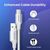  Кабель UGREEN US288 60132 USB-A 2.0 to USB-C Cable Nickel Plating Aluminum Braid 1.5m Silver 