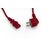  Кабель Hyperline PWC-IEC13-SHM-5.0-RD для компьютера Schuko+C13 3x1.0 10A угловая вилка 5м красный 