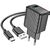  HOCO CS21A/ Сетевое ЗУ + Кабель Type-C 1m/ QC 3.0/ 1 USB/ Выход: 18W/ Black 