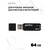  Флешка Perfeo USB 64GB C01G2 чёрная 