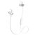  Bluetooth-наушники вакуумные с шейным шнурком Celebrat A8 (White) 