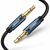  Кабель UGREEN AV112 10685 3.5mm Male to 3.5mm Male Cable Gold Plated Metal Case with Braid 1m Blue 