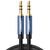  Кабель UGREEN AV112 10685 3.5mm Male to 3.5mm Male Cable Gold Plated Metal Case with Braid 1m Blue 