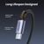  Кабель UGREEN US334 70643 USB-C 2.0 Male To Angled 90° USB-C 2.0 Male 5A Data Cable 1m Black 