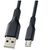  Кабель PERFEO U4807 USB2.0 A вилка - Micro USB вилка, силикон, черный, длина 1м 