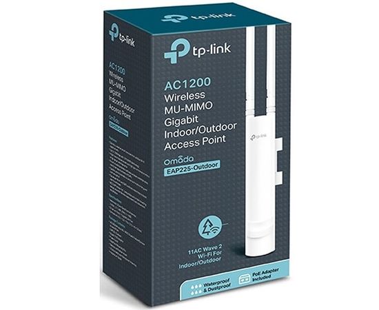  Точка доступа TP-Link EAP225-outdoor AC1200 1000BASE-TX белый 