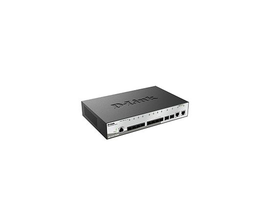  дубльD-Link DGS-1210-12TS/ME/B1A Управляемый коммутатор 2 уровня с 10 портами 1000Base-X SFP и 2 портами 10/100/1000Base-T 