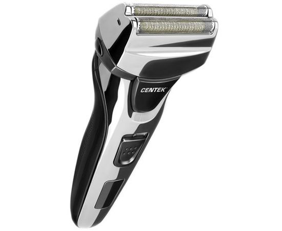  Бритва Centek CT-2174 (черн/хром) cеточная, плавающая головка, триммер, LED 