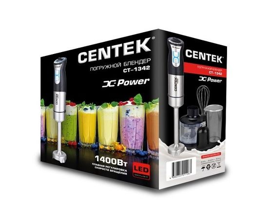  Блендер Centek CT-1342 (черн/сталь) 