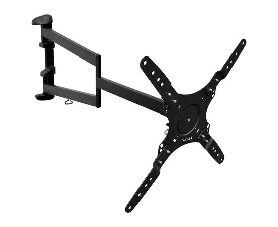  26"-65" Кронштейн VLK TRENTO-19 black Наклонно-поворотный max 30 кг. 4 ст св., нак. + 5° -15°, пов. 180°, от ст. 75-850 мм., max VESA 400x400 мм. 