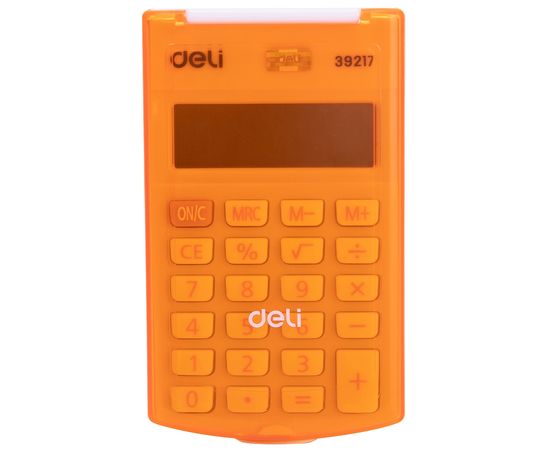  Калькулятор карманный Deli E39217/OR оранжевый 
