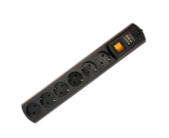  Сетевой фильтр Most HP 2м (6 розеток) черный (коробка) 