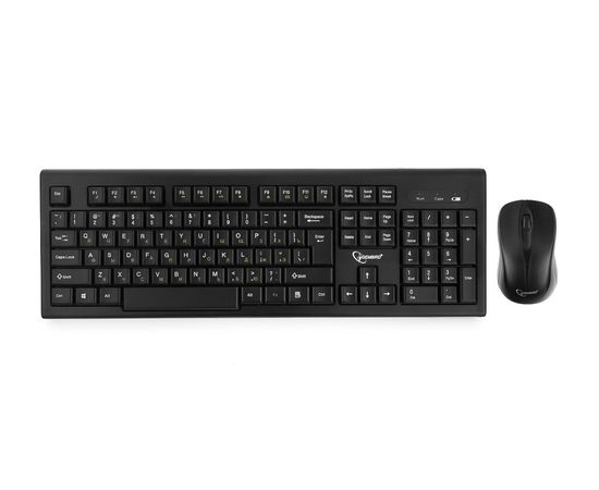  Клавиатура+ мышь Gembird KBS-8002 Wireless, Black, мышь: 1000 dpi, USB 