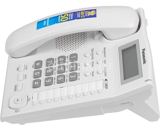 Телефон проводной Panasonic KX-TS2388RUW белый 