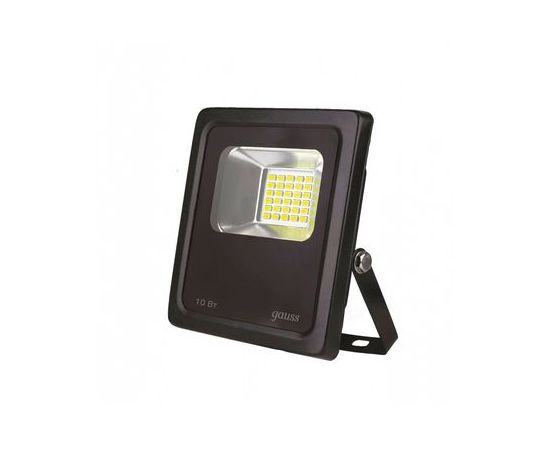  Прожектор Gauss 613100310 LED 10W 700lm IP65 6500К черный 1/60 