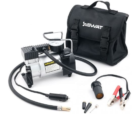  Автомобильный компрессор Swat SWT-106 60л/мин шланг 1м 