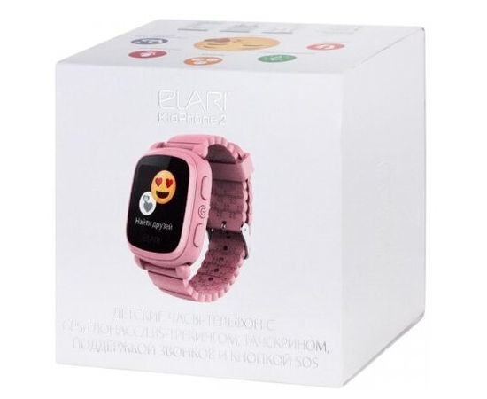  Детские часы-телефон Elari KidPhone 2 (розовый) 