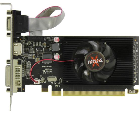  Видеокарта Sinotex Ninja Radeon R5 230 (120SP) AKR523023F 2G DDR3 64BIT (DVI/HDMI/CRT), RTL 