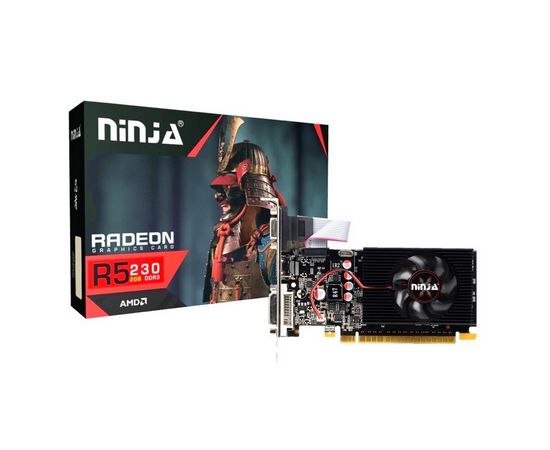  Видеокарта Sinotex Ninja Radeon R5 230 (120SP) AKR523023F 2G DDR3 64BIT (DVI/HDMI/CRT), RTL 