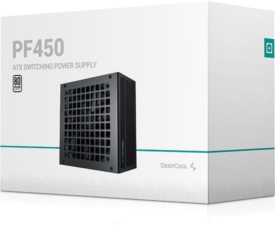  Блок питания Deepcool PF450 80+ ATX 2.4 450W, PWM 120mm fan, 80 Plus, Active PFC RET 