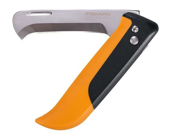  Нож садовый Fiskars K80 черный/оранжевый (1062819) 