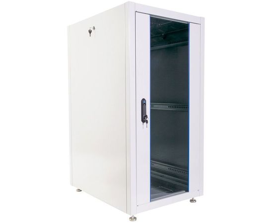  Шкаф коммутационный ЦМО ШТК-Э-24.6.6-13АА напольный 24U 600x600мм пер.дв.стекл металл серый 
