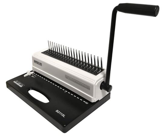  Переплетчик Office Kit B2115L A4/перф.15л.сшив/макс.450л./пластик.пруж. (4.5-51мм) 