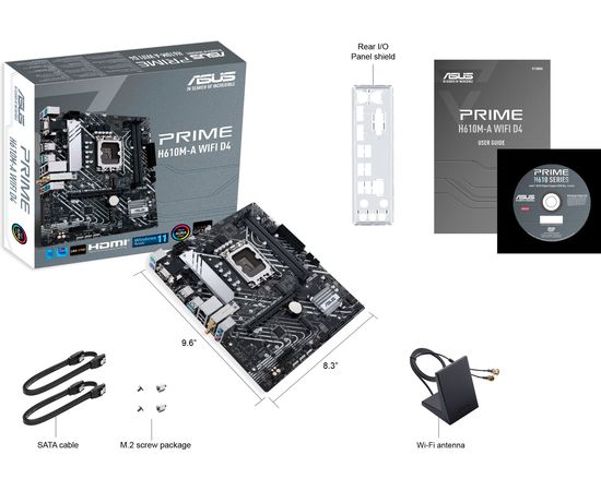  Материнская плата Asus Prime H610M-A WiFi D4 