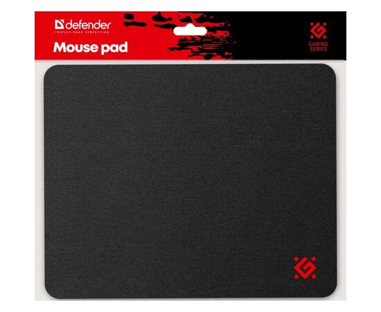  Игровой коврик Defender Black 250x200x3 мм, ткань+резина (50550) 