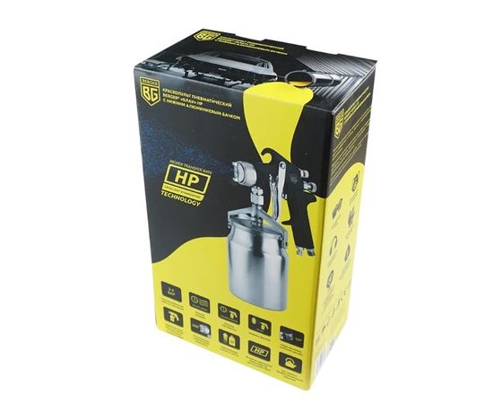  Краскопульт BERGER БЛАУ BG1362 HP 1.7 мм нижний бачок 