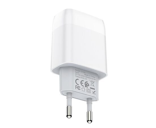  Адаптер Сетевой Hoco C72A 1USB/5V/2.1A (white) 