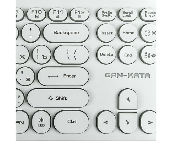  Клавиатура Dialog KGK-16U Gan-Kata (white) игровая с подсветкой 