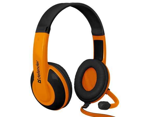  Компьютерная гарнитура Defender G-120 Warhead 2x3,5 mm jack (black/orange) 